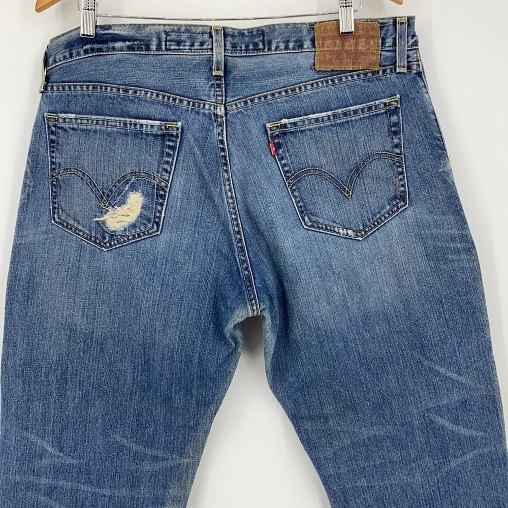 Levi’s 527 Mens Size 36 Patch Distressed straight jeans